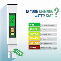 TDS Water Tester, 4 in 1 TDS Meter Digital Water