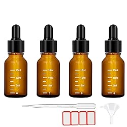 4Pcs Dropper Bottles Tincture Bottles with Dropper