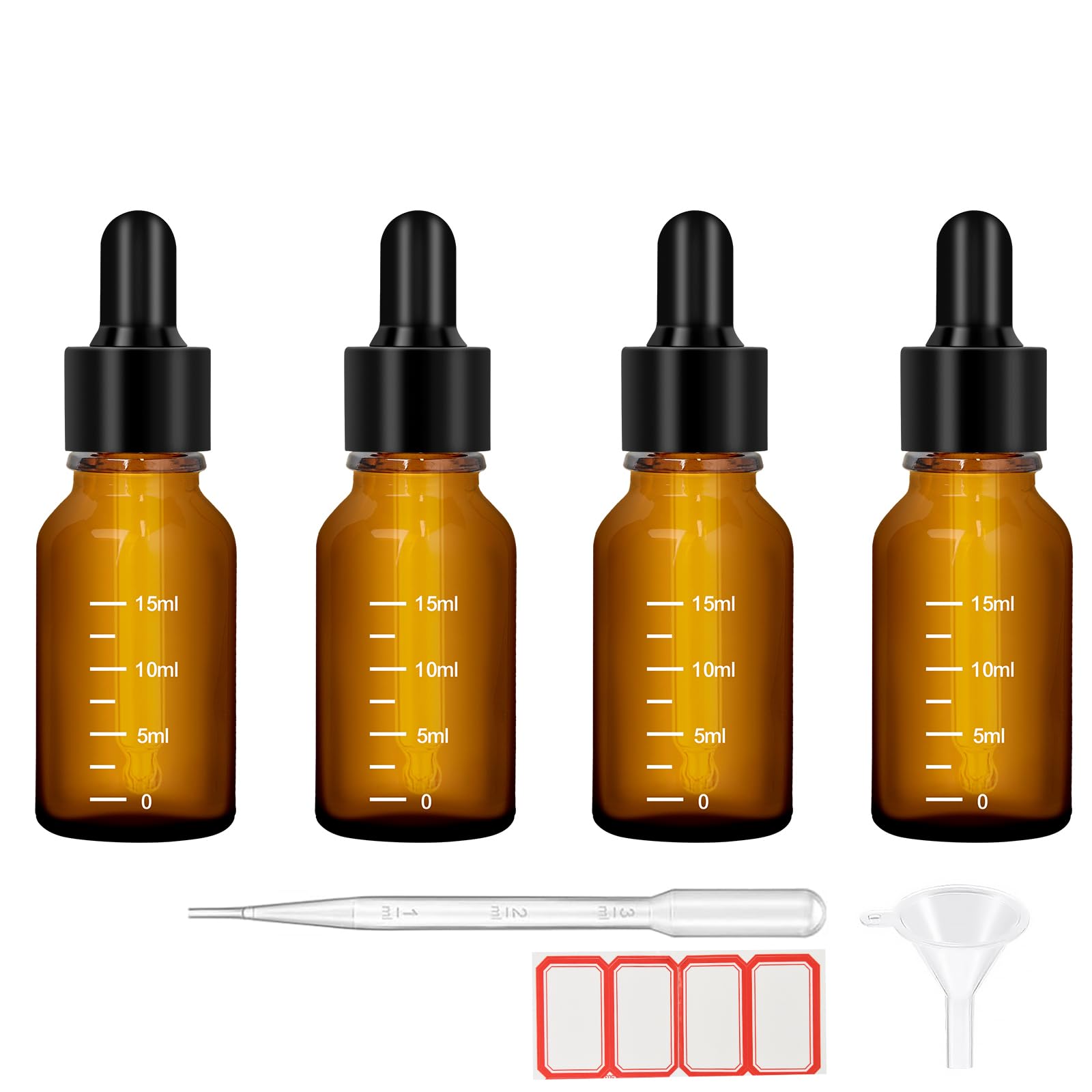 4Pcs Dropper Bottles Tincture Bottles with Dropper