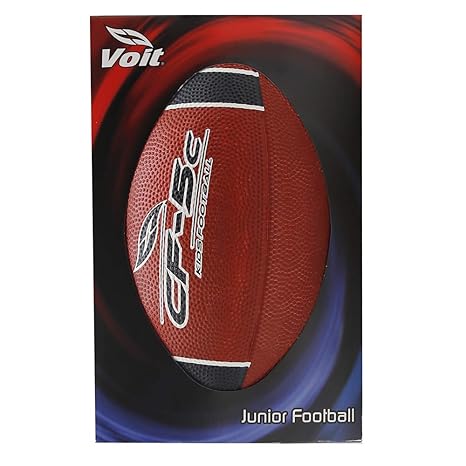 Voit Junior - Balón de fútbol, diseño de Rayas, Color Rojo y Negro ...