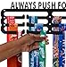 LISH Always Push Forward Medal Hanger Display - Runners Race Inspirational Marathon Medal Holder, Holds Up to 60+ Medals
