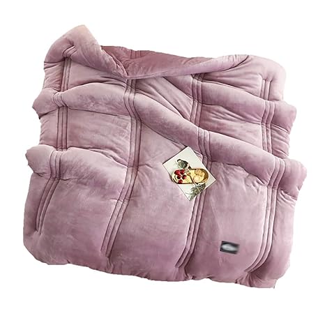 Dulplay Thickened Flannel Down Comforter Duvet Fluffy