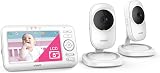 VTech LM808-2W Baby Monitor with 2 Cameras 5 Inch Screen 300m Range view 3