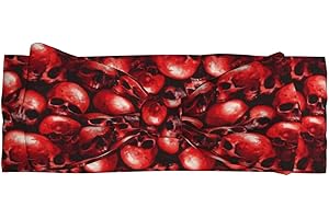 TZTTZT Red Skull Print Baby Girls Bows Headbands, Hair Bows for Baby Girls Newborn Headband Stuff Toddler Hair Accessories
