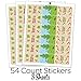 Woodland Animals Baby Shower Mini Candy Bar Wrappers - 45 Stickers