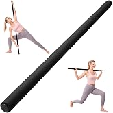 AmazeFan Yoga Stick 58 Inch 4-Level Adjustable for Physical Therapy | Steel Exercise Stick, Mobility &amp; Balance Training, Posture Correction, Back Pain Relief, Daily Stretching for Home Office