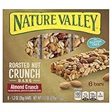 Nature Valley Gluten Free Roasted Nut Crunch Granola Bars, Almond Crunch, 6 - 1.2 Ounce Bars (Pack of 2)