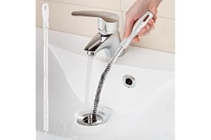 Drain Cleaning Brush, Kitchen Sink Drain Clog Remover Brush, Flexible Long Pipe Hair Clogs Catcher Cleaner Tool for Toilet, B