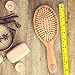 Hair Brush With Natural Bamboo, Best Gentle Detangling Brush for All Hair Types for Men and Women by Marbeian