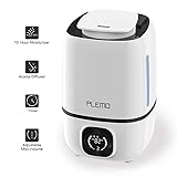 Plemo Ultrasonic Cool Mist Humidifier, Single Room