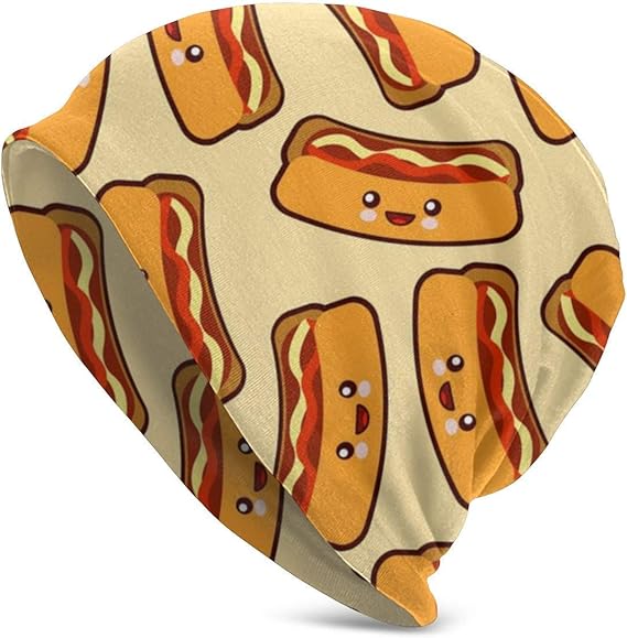 CVDGSAD Hot Dog Sausages Design Hat Turban Head Cap Skullies Sombrero
