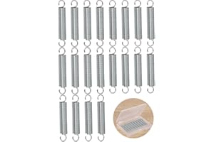 NADUSEP 20 Pcs SP 9600 Stainless Steel Extension Spring 1/4 Inch x 1-1/2 Inch Spring Extension 0.035 Inch Mechanical Extension Springs