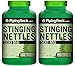 Piping Rock Stinging Nettles 500 mg 2 Bottles x 180 Quick Release Capsules Herbal Supplement