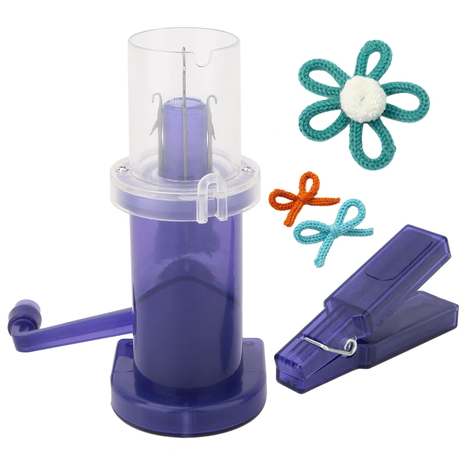 Leopacat Knitting Machine, Spool Knitter Mini Sewing Knitting Mill Hand Operated Rope braiding Machine Portable DIY Knitting Cord Craft Bracelet Weave Household Cardigan Sewing Tool