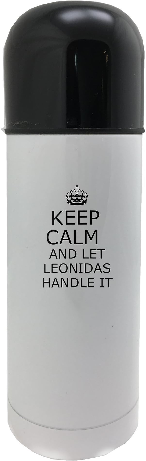 Handle it LEONIDAS Keep calm 350ml white thermos