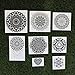 Tattify Assorted Mandala Temporary Tattoos - Ascension (Complete Set of 16 Tattoos - 2 of each Style) - Individual Styles Available - Fashionable Temporary Tattoos …