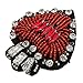 Rhinestone Loveheart Patch Sew on Applique Badge Clothing Decorative Patch fit Dress Jackets Handbag Shoes DIY Decoration