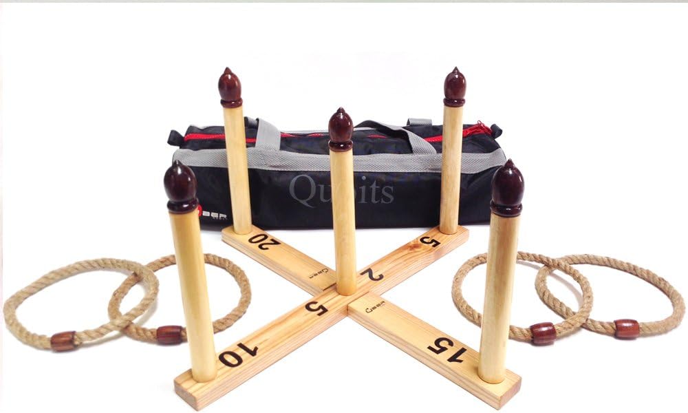 Uber Wooden Quoits Set Quoits is a fantastic outdoor garden game