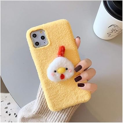 Amazon Chinou スマホケース かわいい ぬいぐるみ 3d For Iphone 11 Pro Mas 8 7 Xs X 8p 7p カバー 携帯ケース 携帯保護 スマートホンケース カバー Color Yellow Chicken Size Iphone6 6s ケース カバー