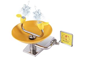 Eye Wash Station Emergency Wall-Mounted - Nopwer Portable First Aid Eyewash Station Eye Irrigation Sign