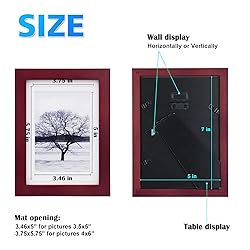 Egofine 5x7 Picture Frame Made of Solid