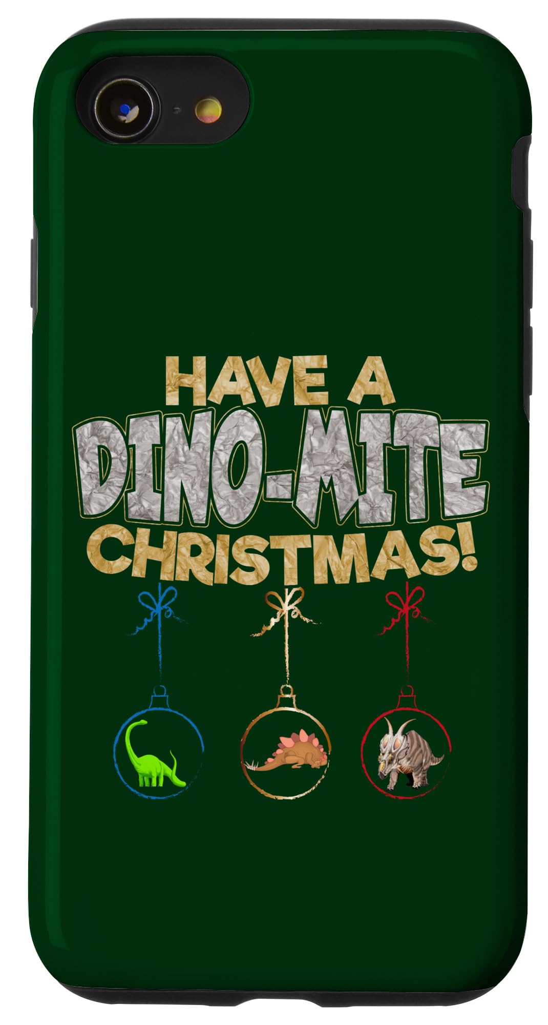 iPhone SE (2020) / 7 / 8 Christmas Dinosaur Dynamite Pun Case