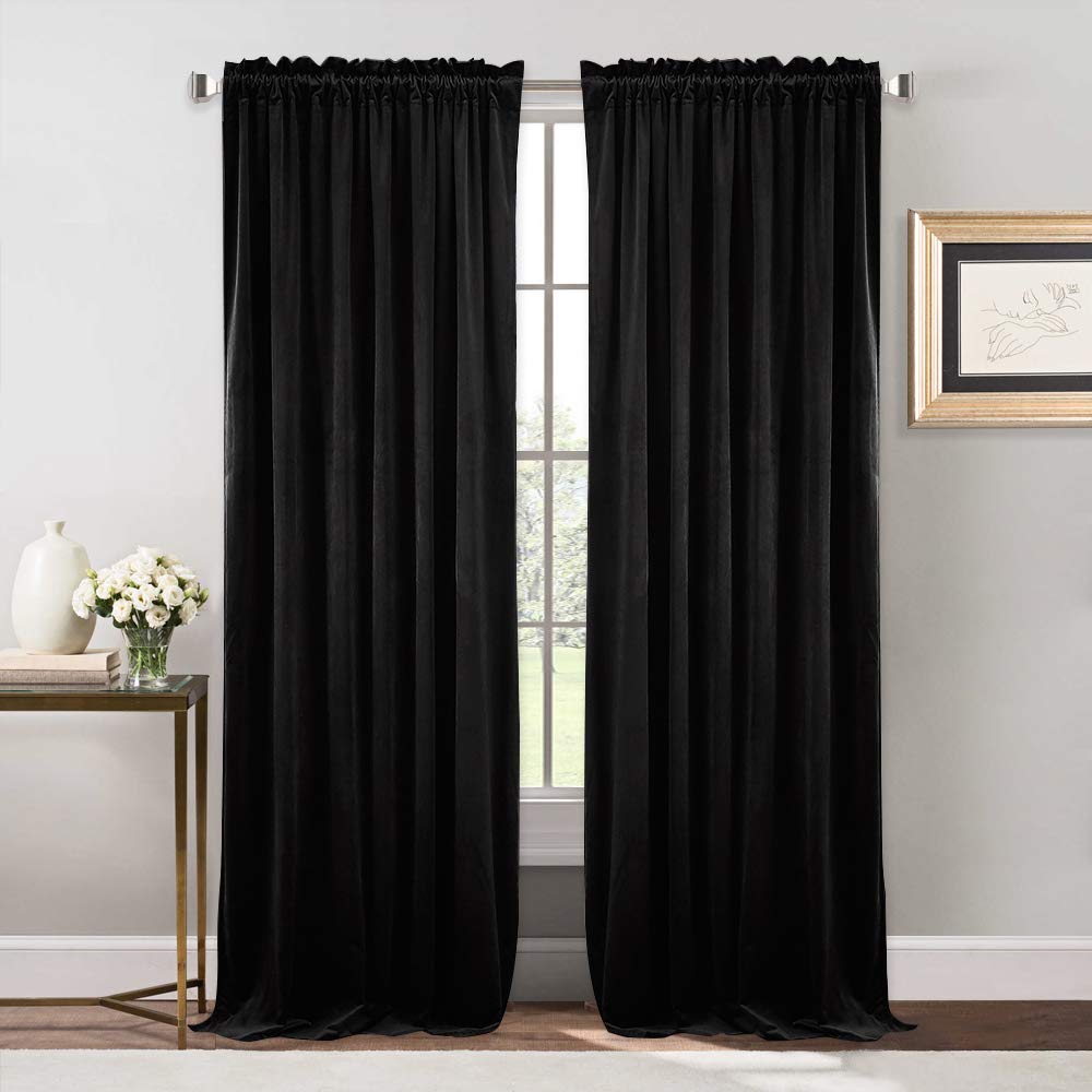 Best Absolute Zero Velvet Blackout Home Theater Curtain Panel