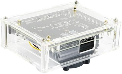 Dynamovolition Resistencia al Polvo Acrílico Transparente Tipo A para el Jetson Nano Developer Carcasa con Tornillos Módulo WiFi