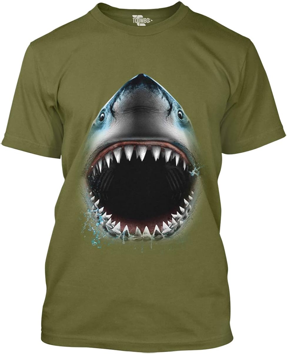 Shark Face - Great White Sea Creature Men's T-Shirt
