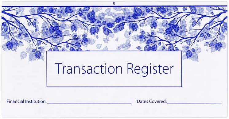 Checkbook Registers for Personal Checkbook, Transactions Ledgers, Pack of 10, 2020-2021-2022