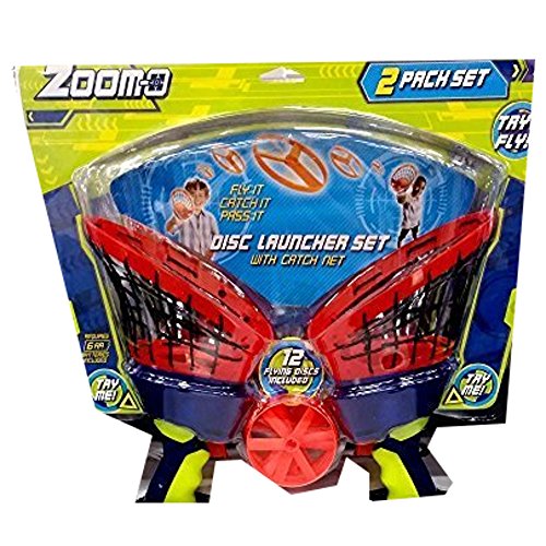 Zoom-O 2 Pack Disc Launcher Set (Colors Vary)