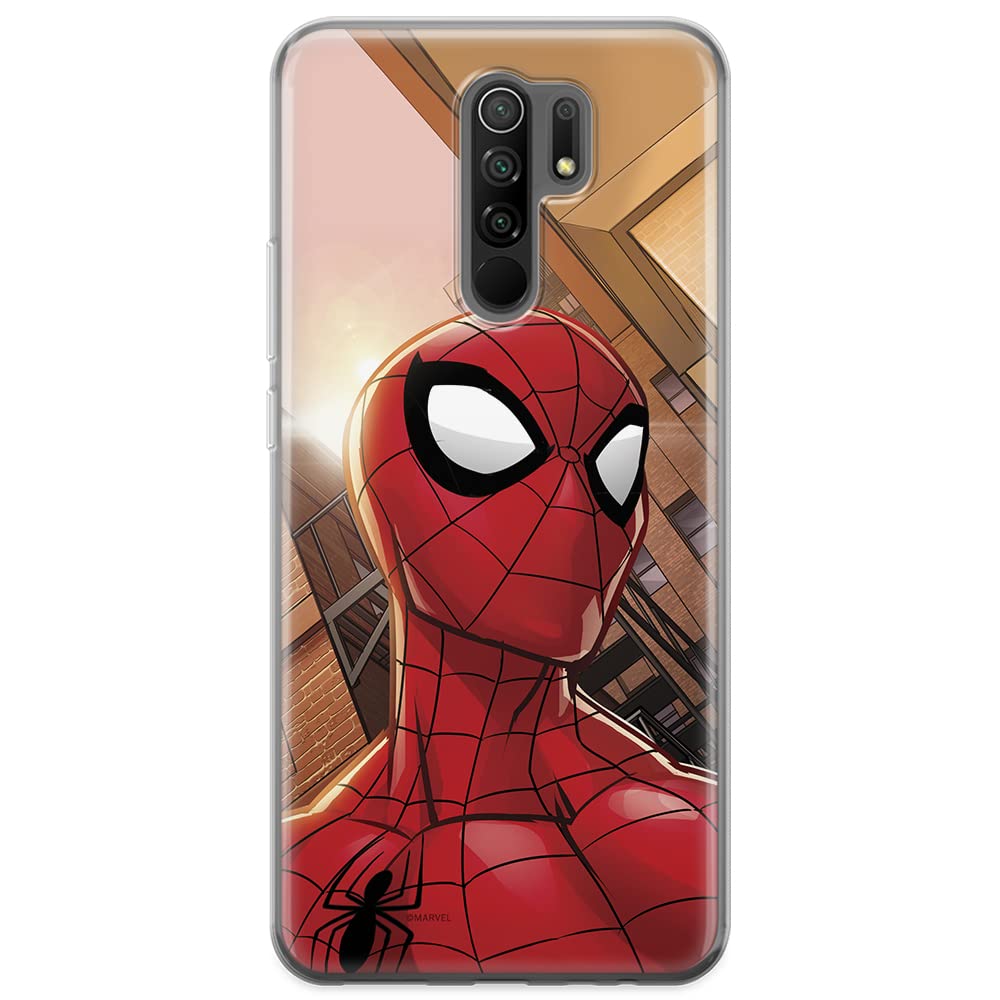 ERT GROUP mobile phone case for Xiaomi REDMI 9 original and officially Licensed Marvel pattern Spider Man 003 optimally adapted to the shape of the mobile phone, case made of TPU