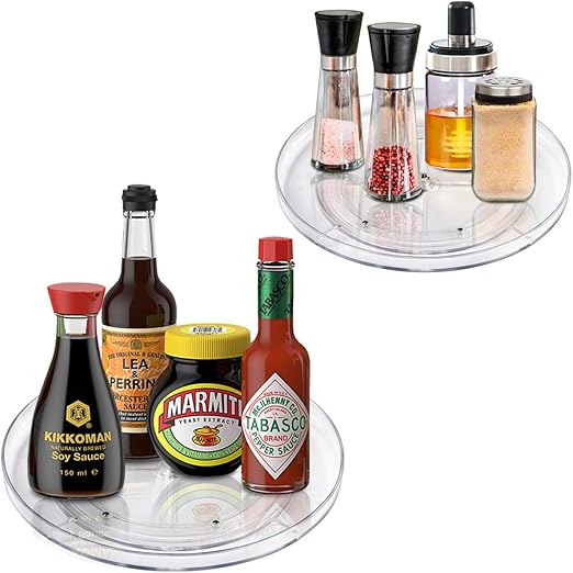 Amazon Com Lazy Susan Rotating Turntable Food Storage Container