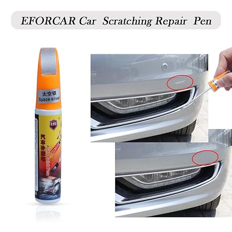Eforcarr 1pcs Car Scratching Repair Touch Up Paint Pen Silver
