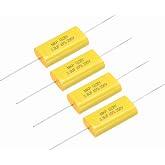 MECCANIXITY 4Pcs 3.3uF Frequency Divider Capacitor, 250V Audio Speaker Crossover Non-Polarity Polypropylene MKP Film Capacitor