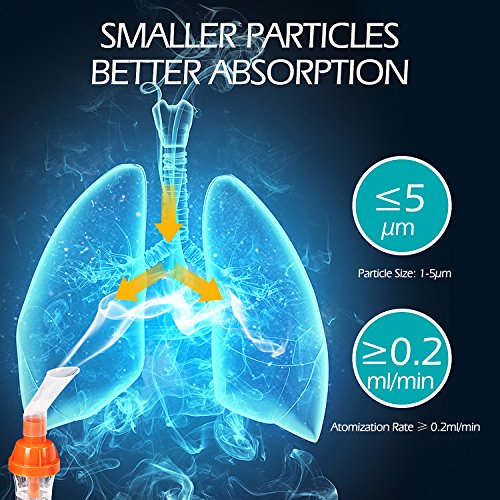 Yoofor Portable Steam Compressor Cool Mist Inhaler Kits for Kids & Adults - 1 Year Warranty