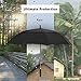 SHINE HAI Golf Umbrella 62 Inch Oversize, Automatic Open Double Canopy Vented Windproof Waterproof Sun Protection Stick Umbrellas, Black