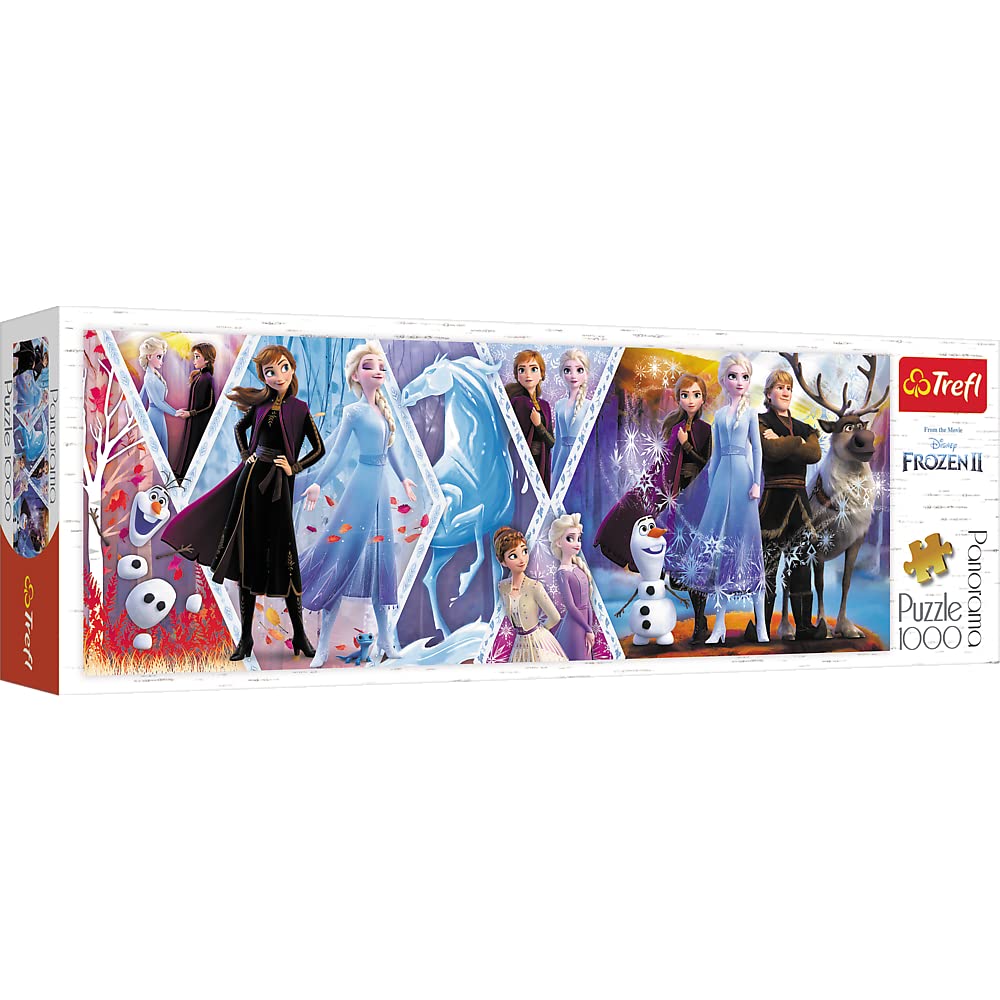 Trefl TR29048 Die Eiskönigin II, Disney Frozen 2 1000 Teile, Panorama, Premium Quality, für Erwachsene und Kinder ab 12 Jahren Puzzle, Coloured