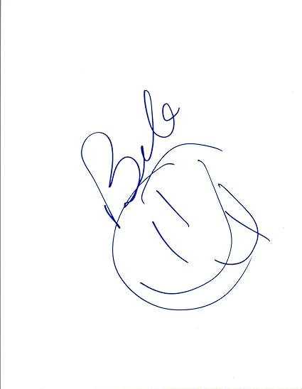 Bebe Rexha Signed Autographed Hand Drawn Smiley Face Sketch