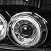 Spec-D Tuning 2LHP-F15092JM-TM Ford Bronco F150 F250 Black Projector Head Lights