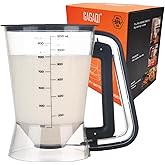 GAGAQI Pancake Batter Dispenser 5 Cup with Sturdy Handle,Batter Separator for Pancakes, Cupcake, Waffle, Muffin Mix, Cake & C