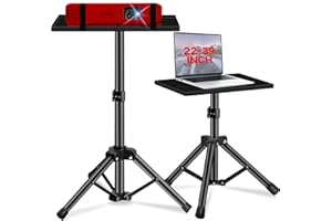 Nottia Projector Stand Tripod from 22 inch to 39 inch, Laptop Tripod Stand Height Adjustable r, Laptop Floor Stand for Office, Home, Stage, Studio, DJ Racks Holder Mount