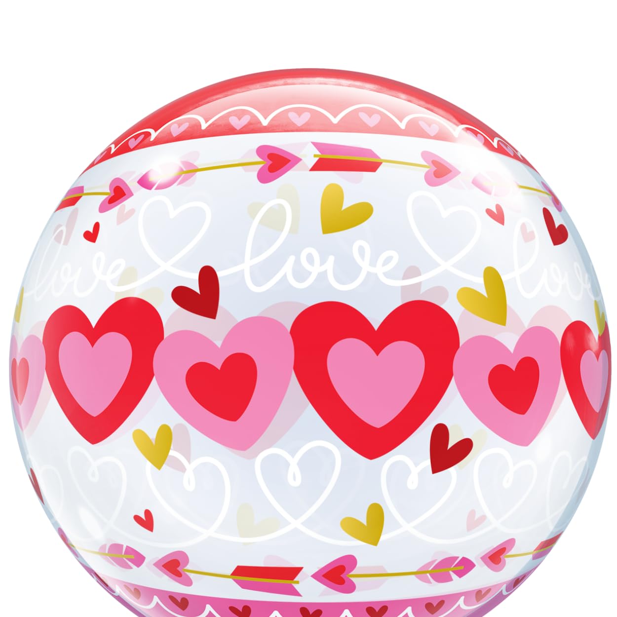 Qualatex 24076 Love Connected Hearts 22" Single Bubble Balloon
