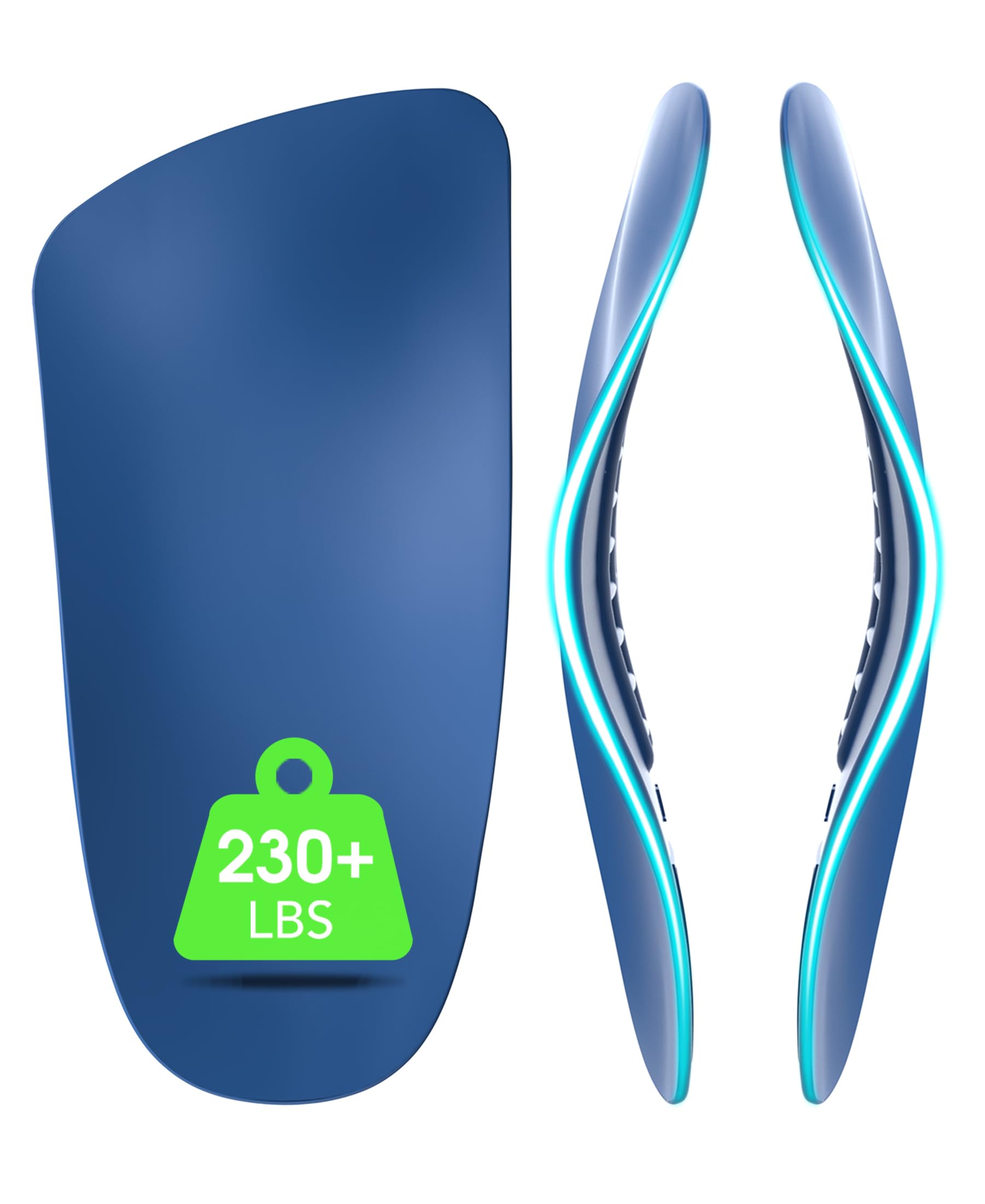 Photo 1 of Plantar Fasciitis Relief Arch Support Insert 3/4 Length Shoe Insoles for Women Men Low Arch & Flat Feet,All-Day Relieve Foot Back Hip Leg and Knee Pain X/O Legs,Improve Balance Alignment