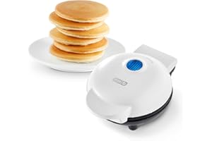 DASH Mini Maker Electric Round Griddle for Individual Pancakes, Cookies, Eggs & Other on The go Breakfast, Lunch & Snacks wit
