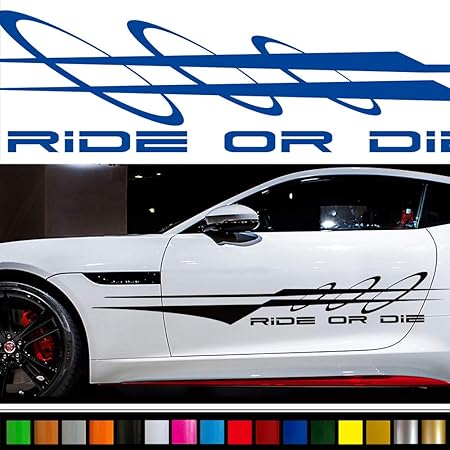 Amazon ラインカーステッカー212 バイナルグラフィック車ワイルドスピード系デカールカスタム14色から選べる ブルー ステッカー デカール 車 バイク