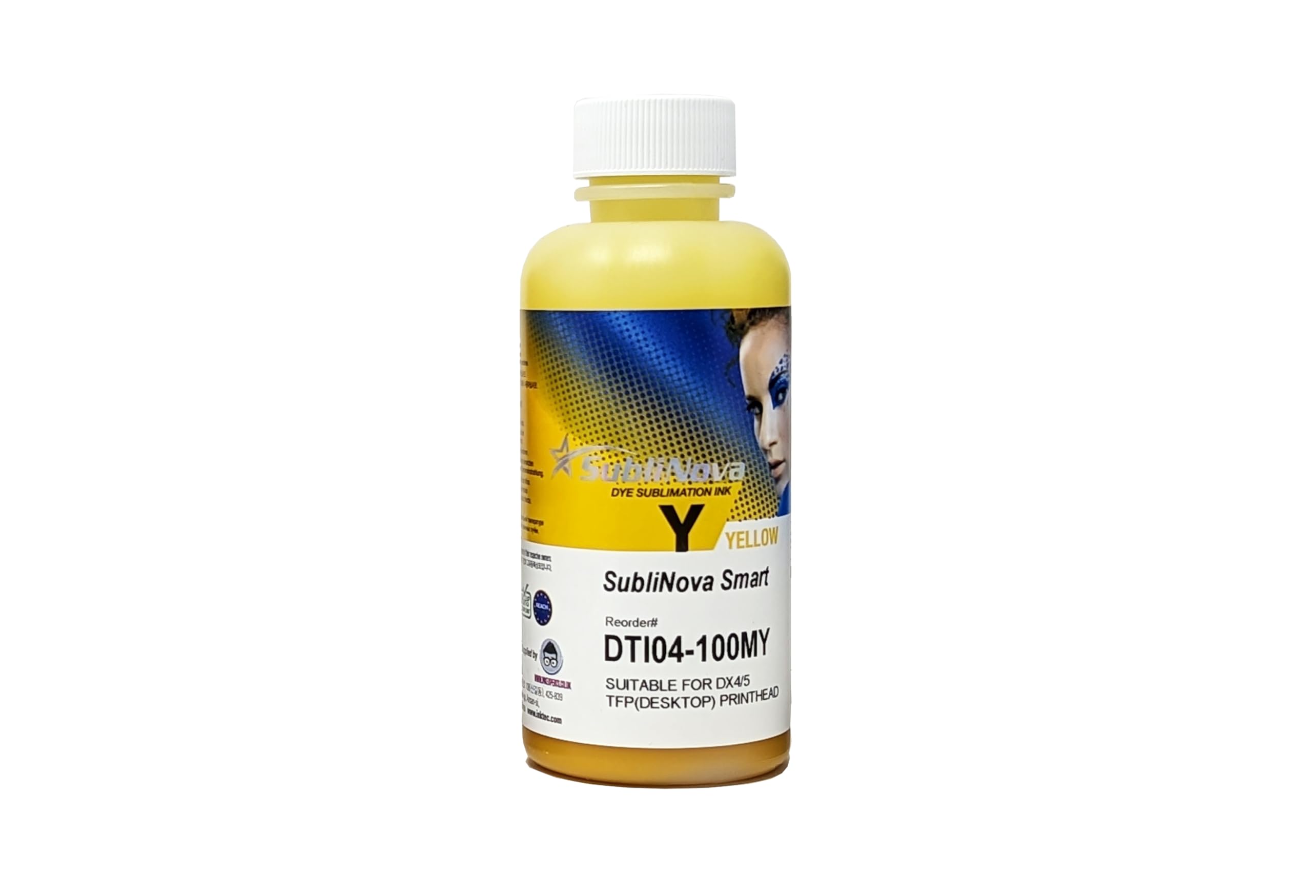 Ink Tec Sublinova Smart DTI Dye Sublimation Inks (Yellow, 100ml)