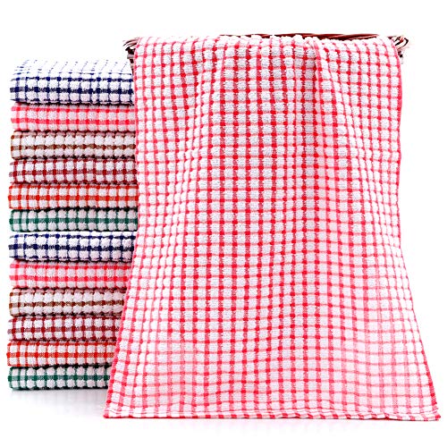 YNERHAI Kitchen Dish Towels, 12pcs 100 Cottton Kitchen Towels, Dish
