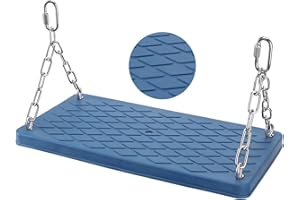 GW GWONGVVEI Swing Seat-Heavy Duty Non Slip Tree Swing Set Playground Swing Set Accessories for Kid Indoor Outdoor Birthday Gift Backyard,Blue