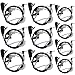 Tenq 10 Pack Advanced Nipple Covert Acoustic Tube Bodyguard FBI Earpiece Headset for Motorola Cobra Talkabout Walkie Talkie Two Way Radio 1pin